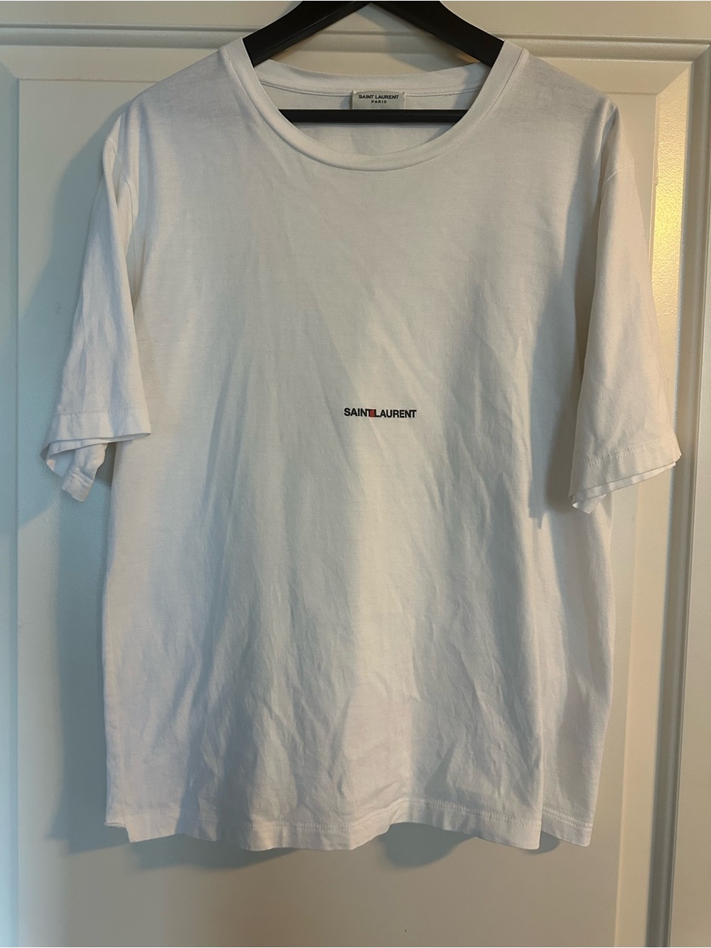Yves Saint Laurent White Tee with Logo - Small YSL Authentic - Picture 6 of 9